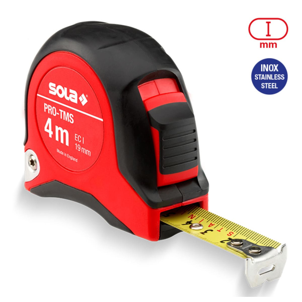 SOLA - PRO-TMS 4 - Svinovací metr 19mm/4m