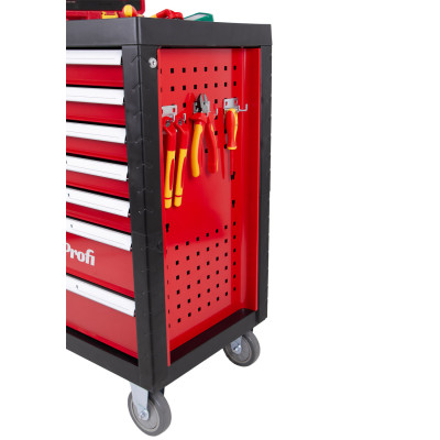 Dielenský vozík s VDE náradím pre elektrikárov, profi sada 86 ks - H14019VDE