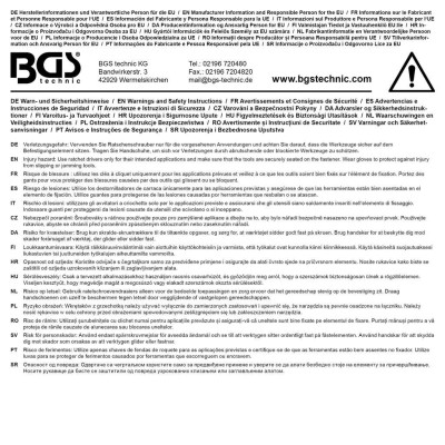 Pneumatický ráčnový klíč 1/2" BGS1070918 - extra dlouhý (95 Nm)
