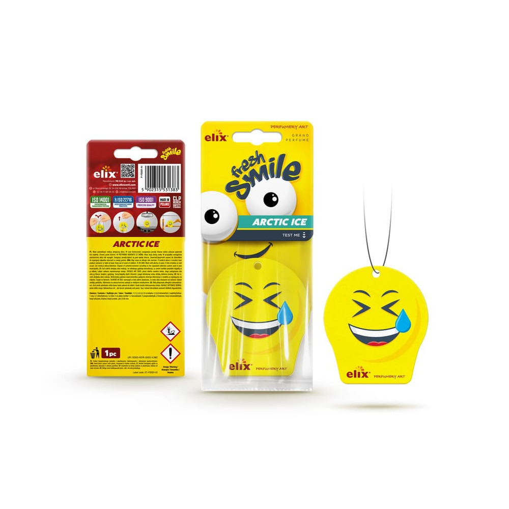 FRESH SMILE - Osvěžovač vzduchu z celulózového závěsu Arctic Ice