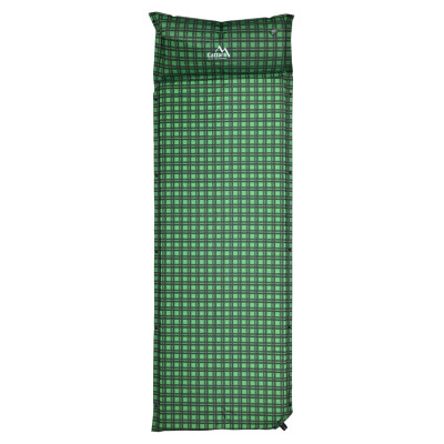 Karimatka samonafukovací 190x60x3,8cm s polštářem KILT zelená