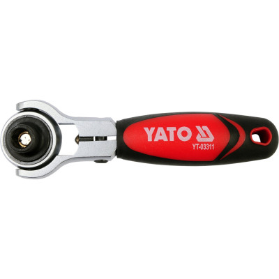 Ráčna 1/4" 115 mm kombinovaná s otočnou hlavicí