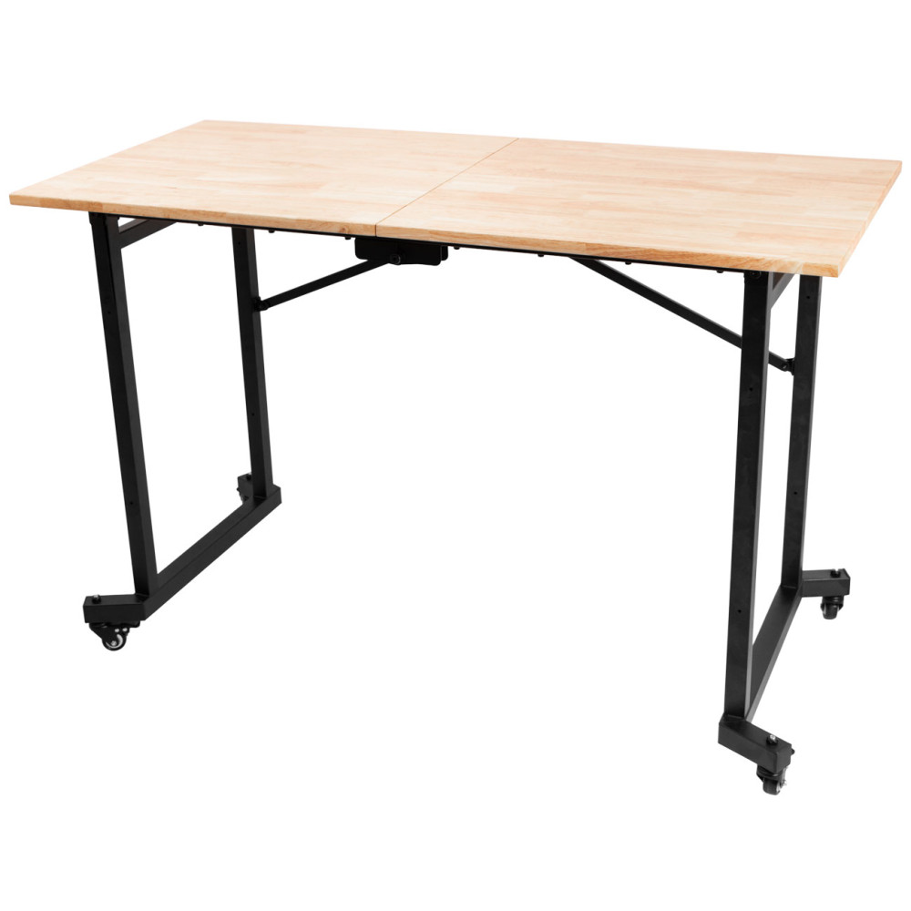 Mobilný skladací stôl do dielne, 1400 x 650 x 900 mm, nosnosť 150 kg