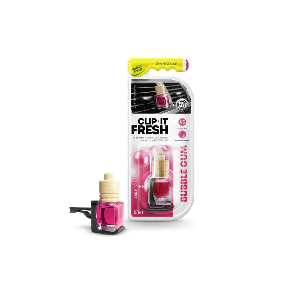 Clip it fresh - Osvěžovač vzduchu s klipem Bubble Gum