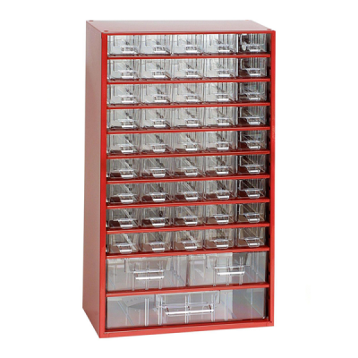 TOKOZ - Zásuvkový organizér 12 / 45S, 2M, 1L - RAL 3002 - Červená
