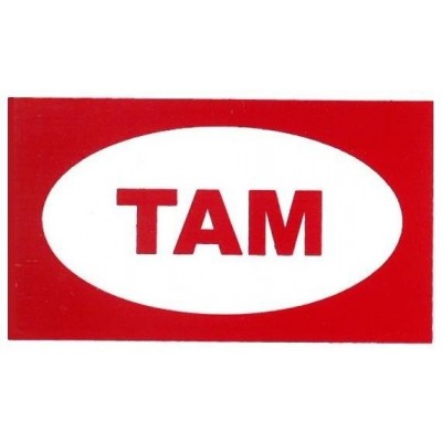 Znak "TAM" 80x40mm - samolepka