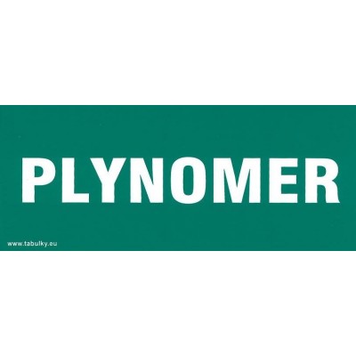 SK - Plynomer 210x87mm - samolepka