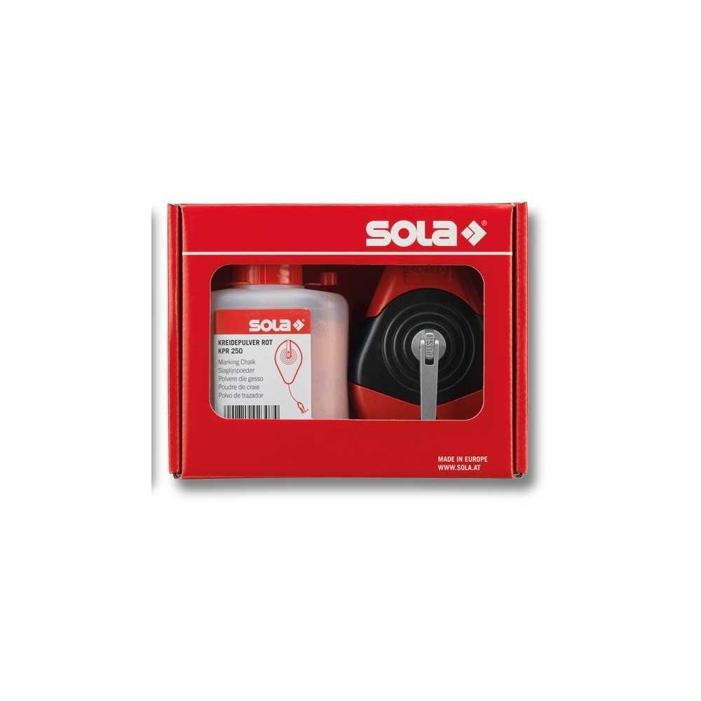 SOLA - CLP 30 SET R - brnkačka 30m + křída - červená SOLA - CLP 30 SET R - brnkačka 30m + křída - červená