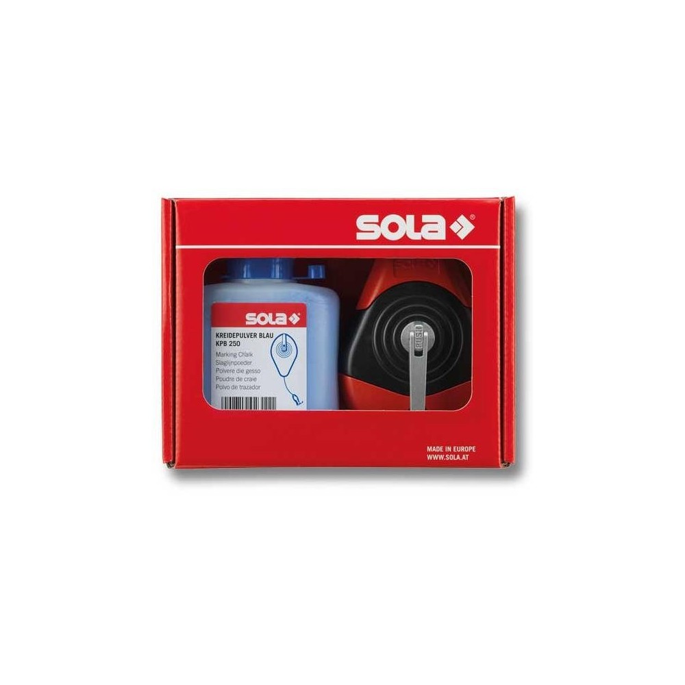 SOLA - CLP 30 SET B - brnkačka 30m + křída - modrá SOLA - CLP 30 SET B - brnkačka 30m + křída - modrá