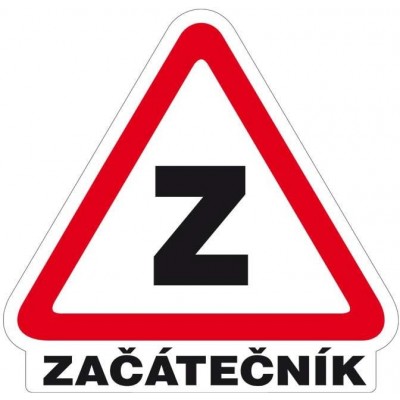 Začátečník - samolepka