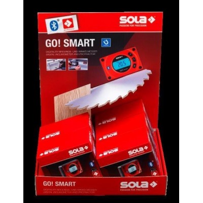 SOLA - GO! SMART DISPLAY - digitalní vodováha 8cm - 5ks